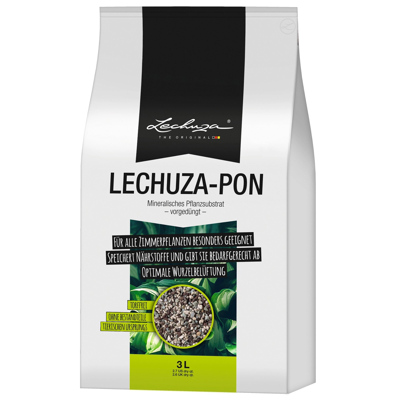 Lechuza Substrát pro rostliny Pon, 3 l