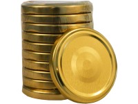 Víčko Twist 66, zlaté, 10 ks