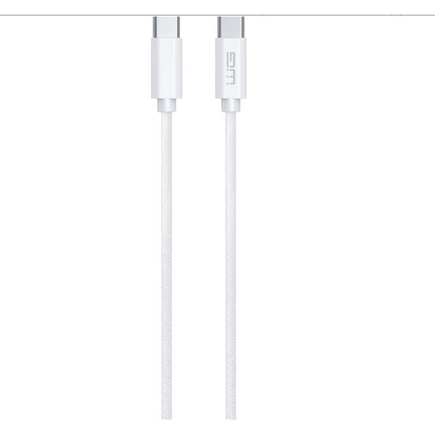WG Datový kabel type-C/type-C, 3 A, bílý, 2 m