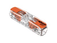WAGO Páčková spojovací svorka 221 Inline, 2 vodiče, max. 4 mm2, 10 ks