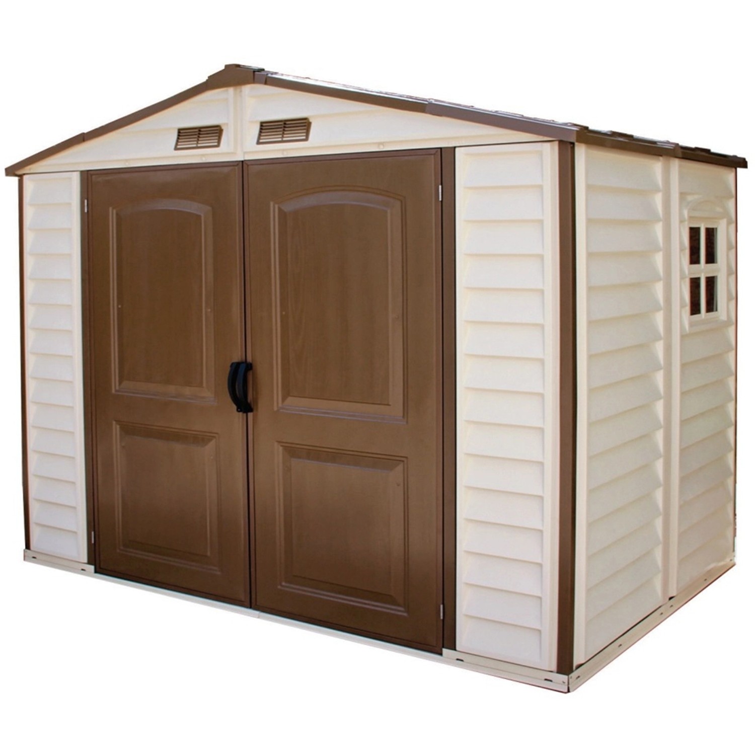 Duramax Plastový zahradní domek StoreAll, béžová, 245,4 x 168 x 222,7 cm