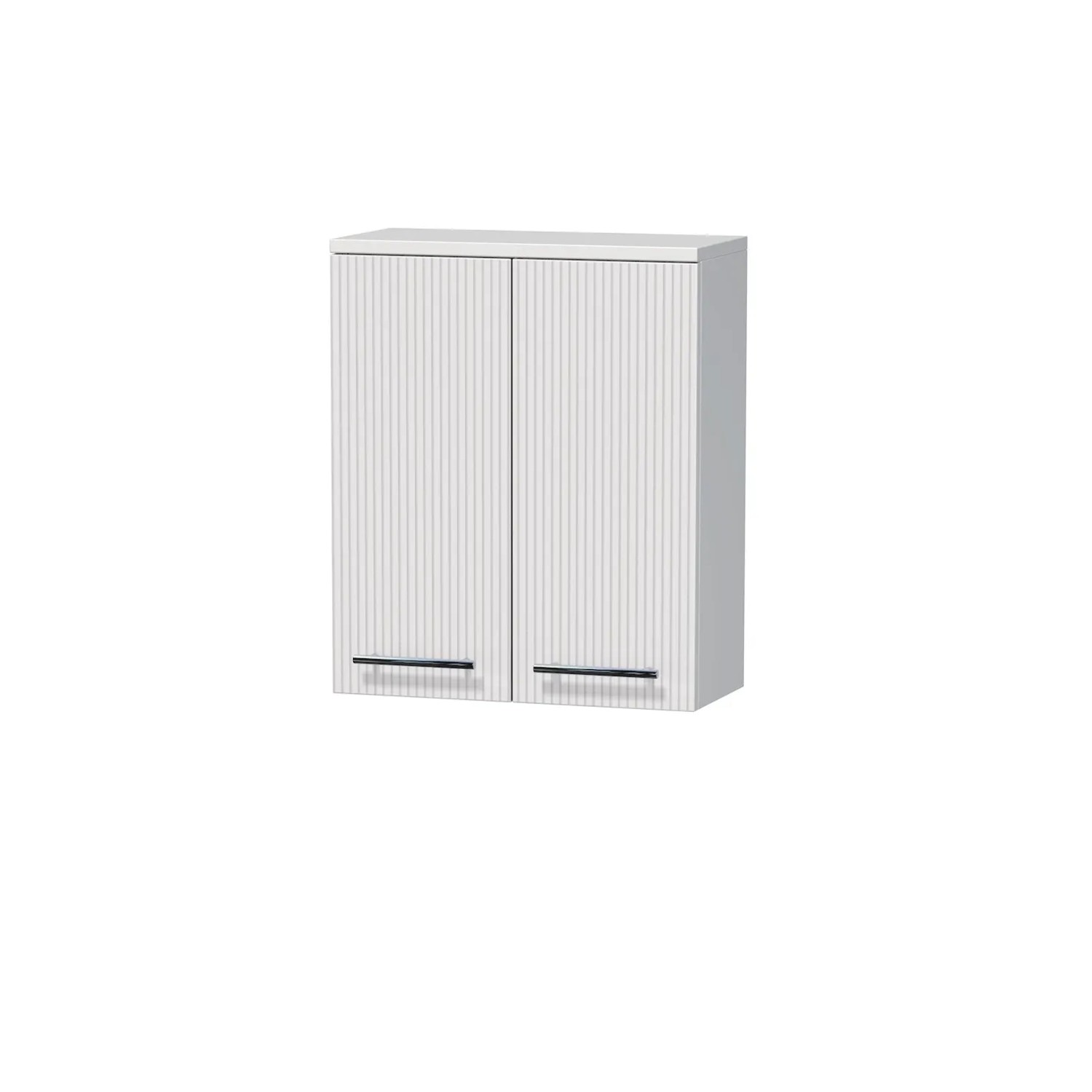 INTEDOOR Horní závěsná skříň BEE, úchyt chrom, š. 50 cm, bílá 3D pruhy