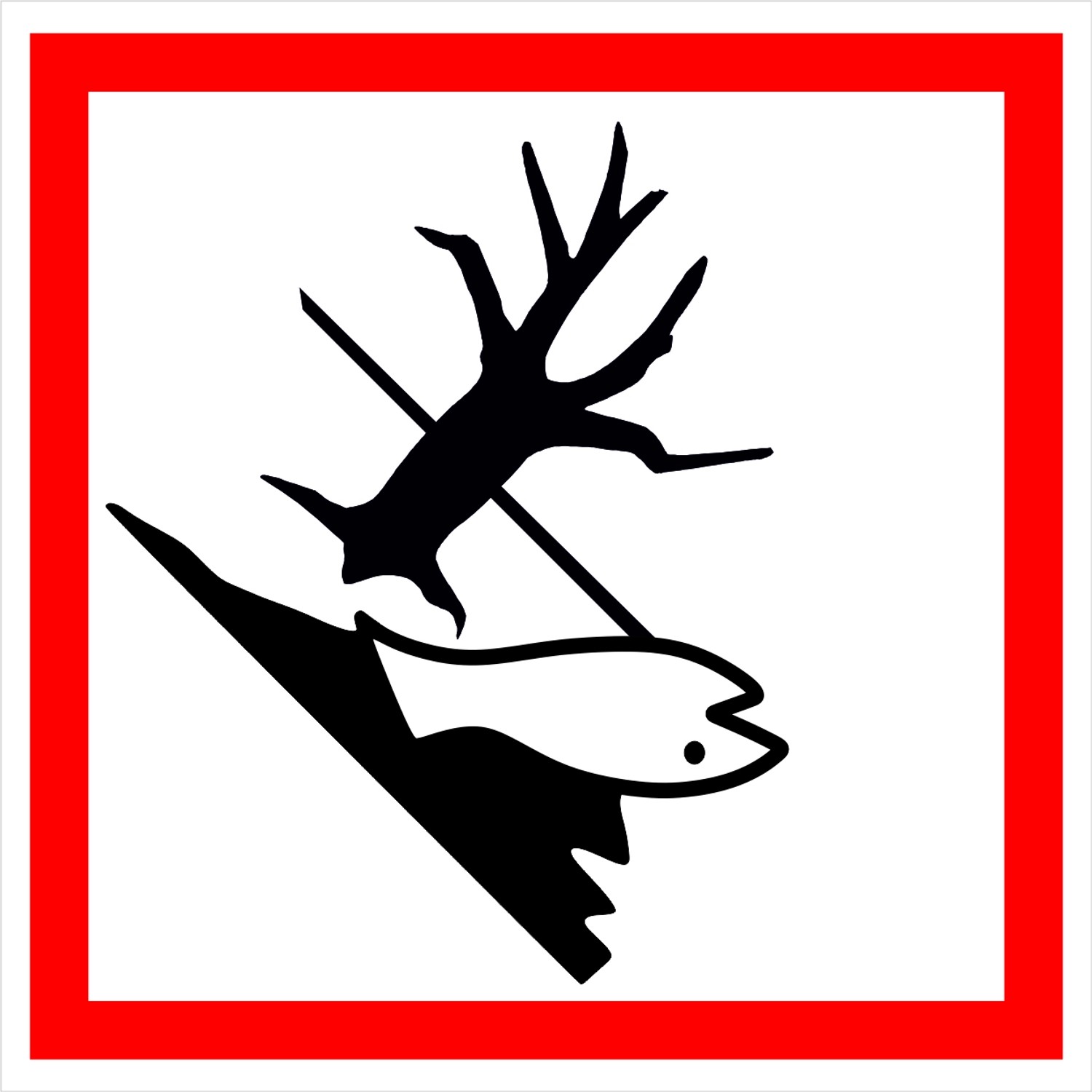 Tabulka Symbol GHS 09 NEBEZPEČÍ 105 mm x 105 mm