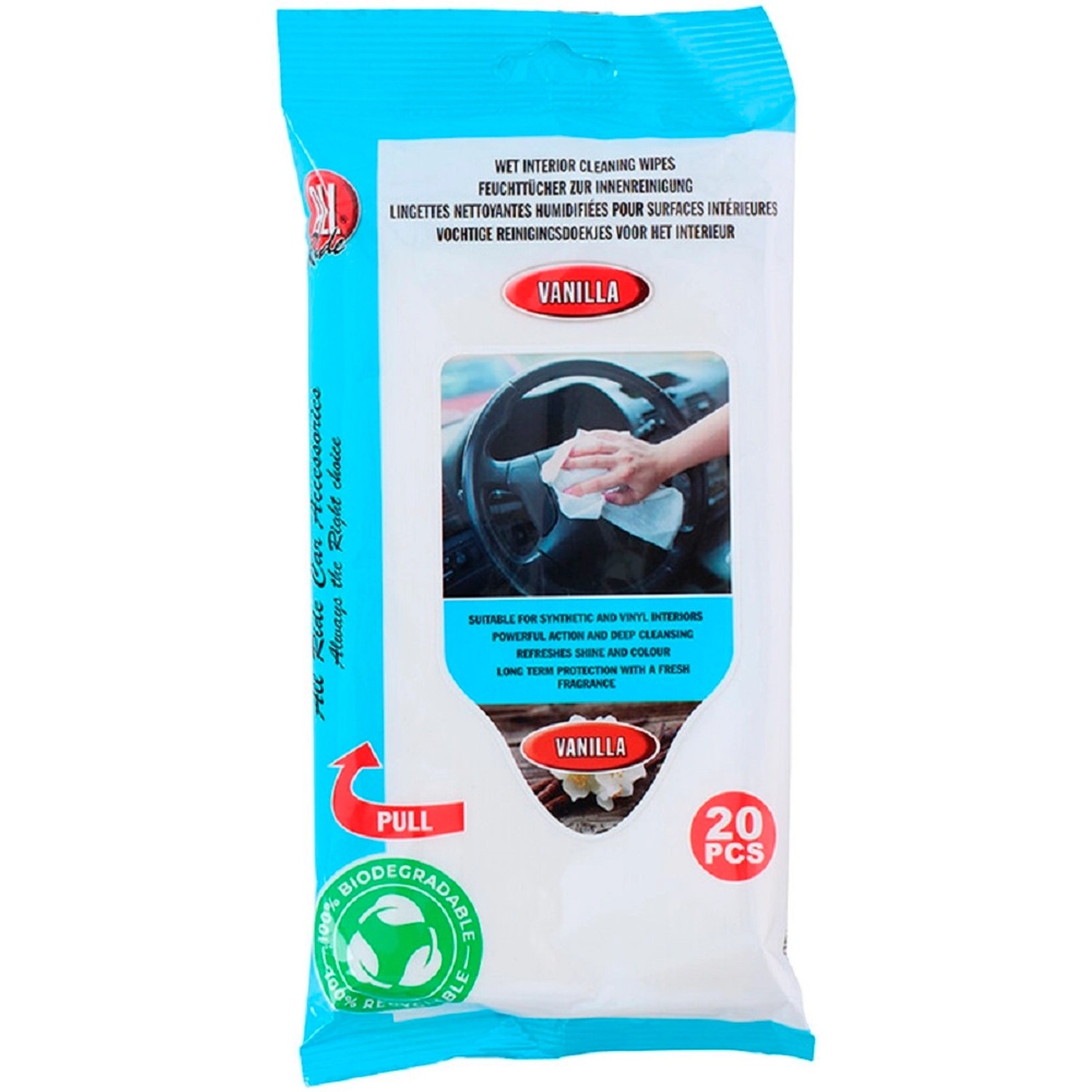 ALL RIDE Vhčené ubrousky na interiér EKO, 20 ks