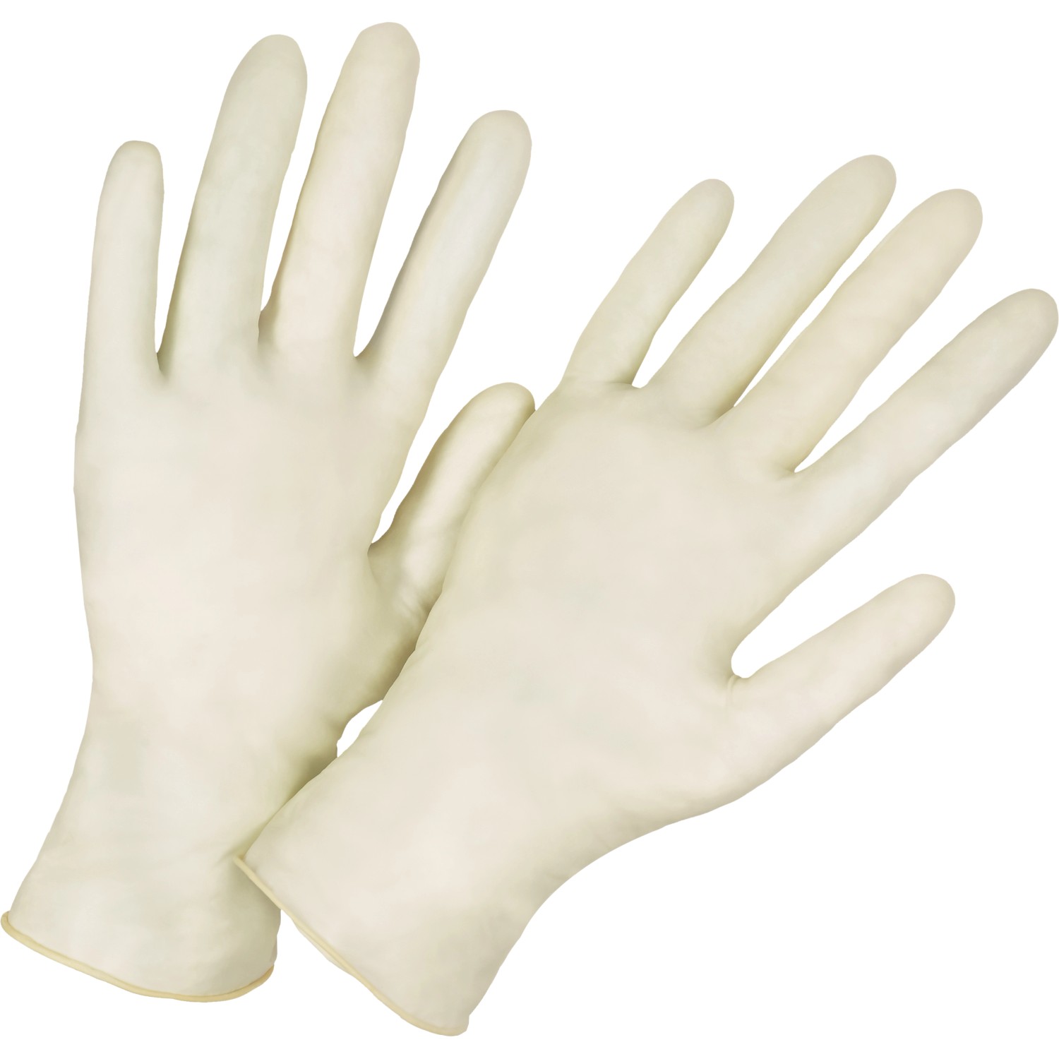 Latexové jednorázové rukavice, bílé, vel. M, 100 ks