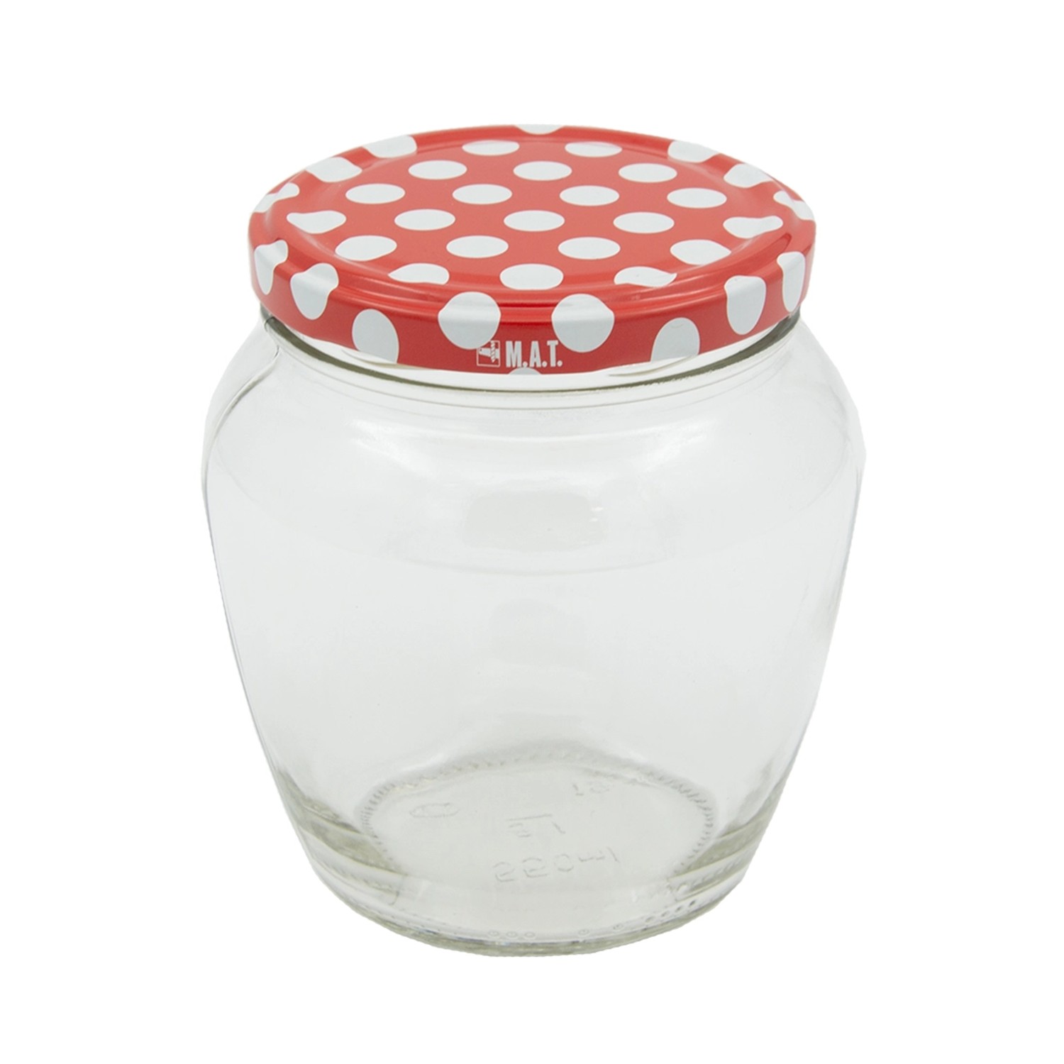 Zavařovací sklenice Twist 82, 550 ml + víčka Tečka (8 ks)