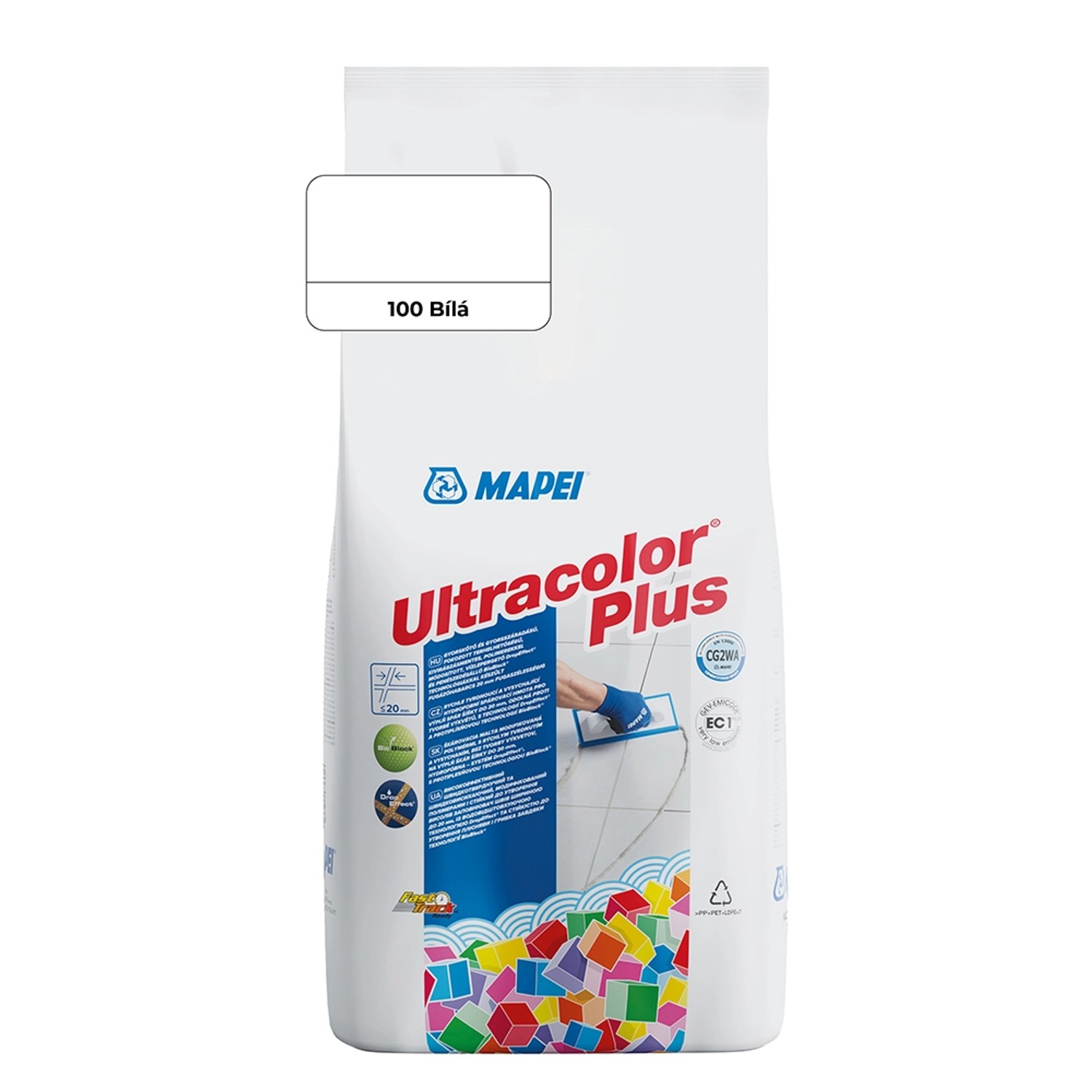 Mapei Spárovací hmota Ultracolor Plus 2 kg, 100 bílá