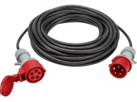 VLC Prodlužovací kabel černý CEE max. 3500W 400V/16A H05VV-F5G1,5mm2 IP44 20 m