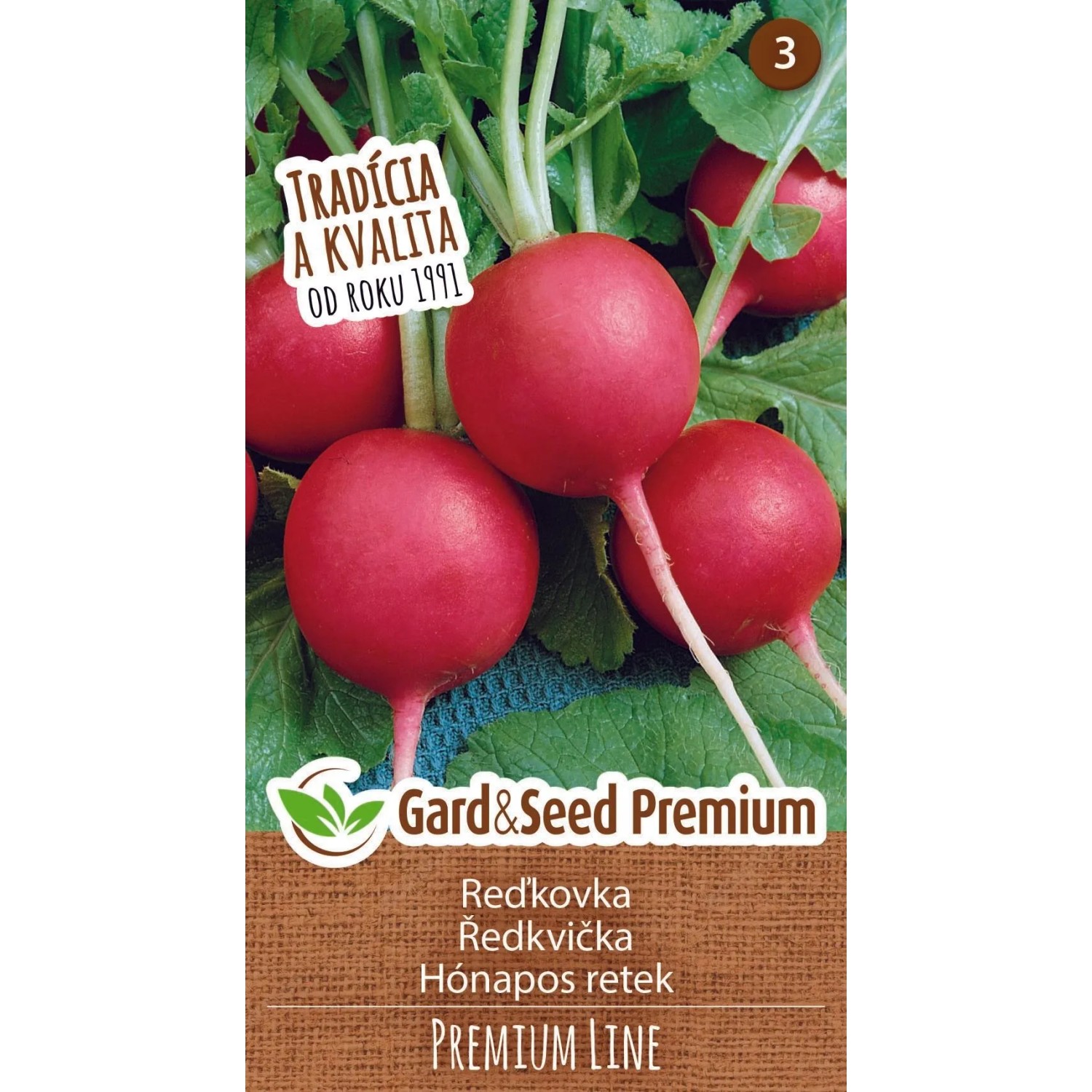 GardenSeed Premium Semínka Ředkvička PREMIUM