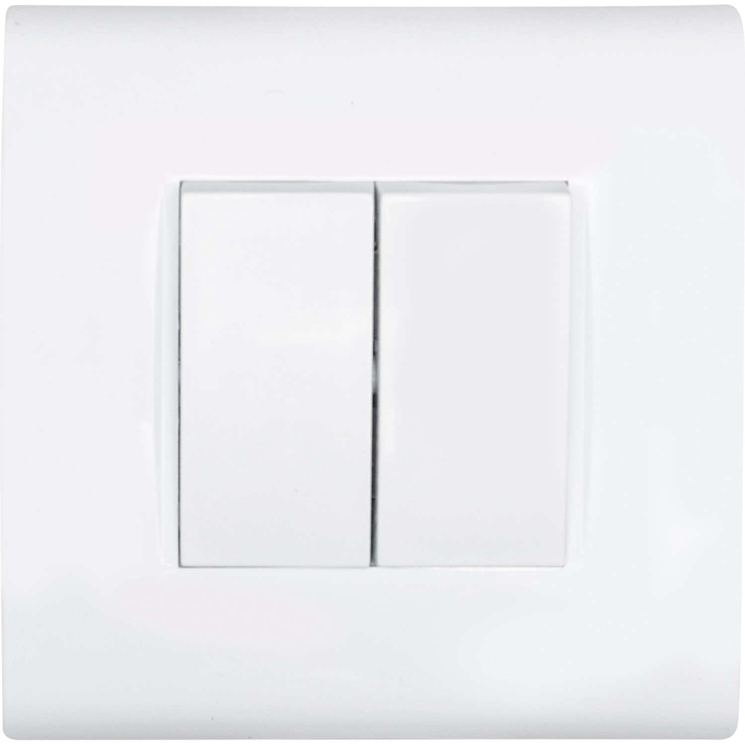 Evian Lustrový vypínač dvoutlačítkový bílá