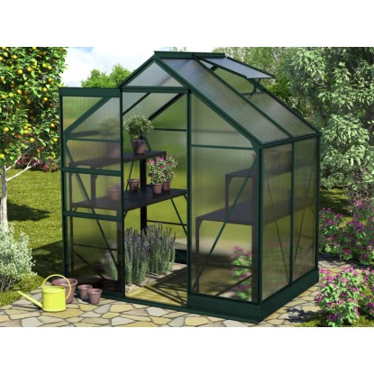 Vitavia Skleník Apollo 2500 vč. základny, HKP 4 mm, smaragdová, 193 x 136 cm