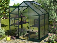 Vitavia Skleník Apollo 2500 vč. základny, HKP 4 mm, smaragdová, 193 x 136 cm