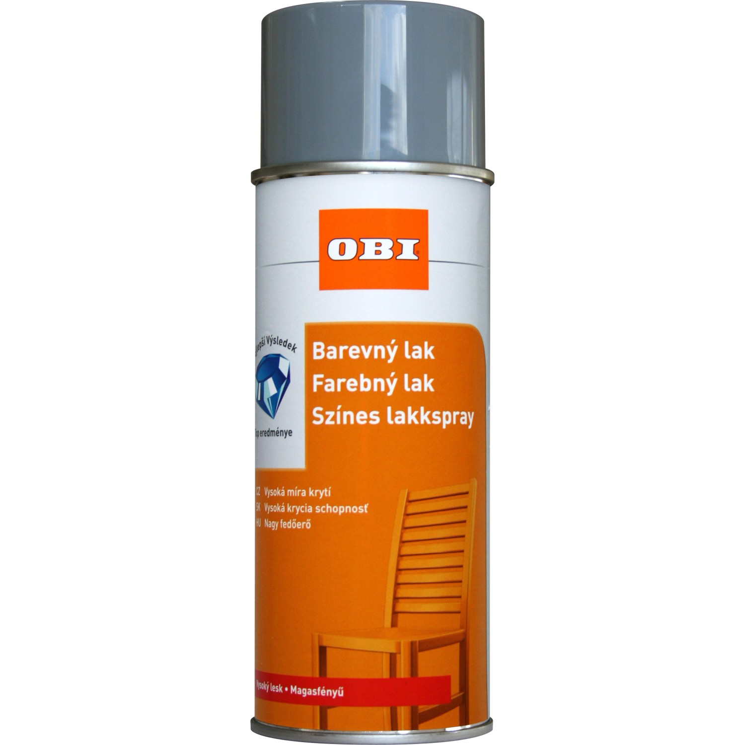OBI Lak ve spreji vysoce lesklý RAL 7001 stříbrošedá 400 ml