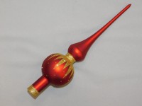 ORNEX Vánoční ozdoba skleněná špice rampouchy červená 280 mm ORNEX Vánoční ozdoba skleněná špice rampouchy červená 280 mm