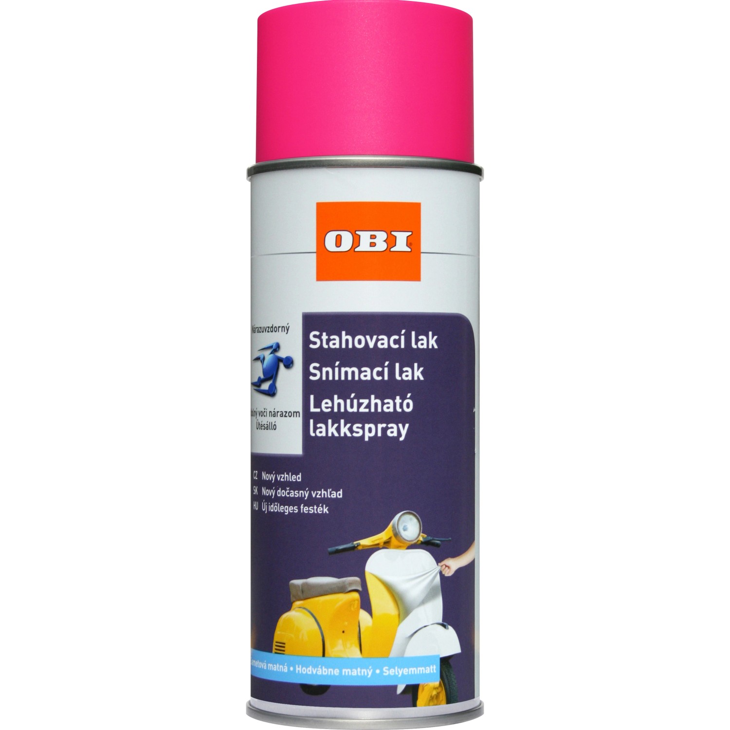 OBI Lak stahovací neonově růžový 400 ml