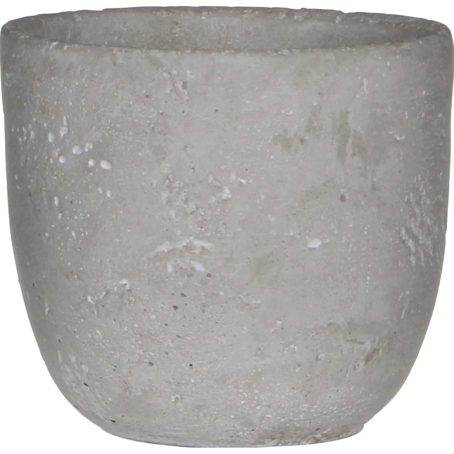 Mica Decorations Květináč Jimmy světle šedý, pr. 13 x 12 cm