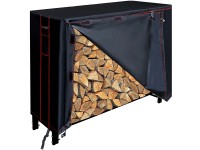 M.A.T. Stojan na palivové dřevo s plachtou 122 x 36 x 122 cm