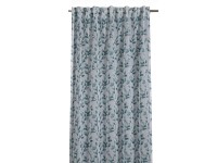 Sehlbach Závěs se skrytými poutky, listy, zelený, 245 x 135 cm