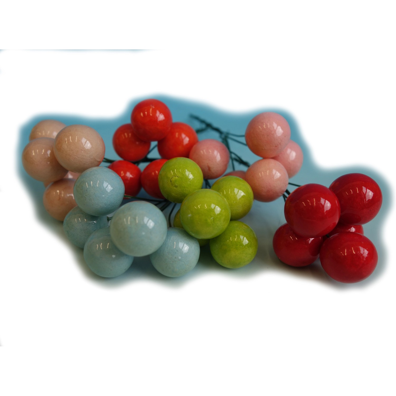 BD-Tova Kuličky lakované modré 12 mm, 10 ks