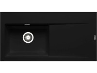 Pyramis Granitový dřez s odkapávačem Tekton 1B 1D LH, carbon, 100 x 51 cm