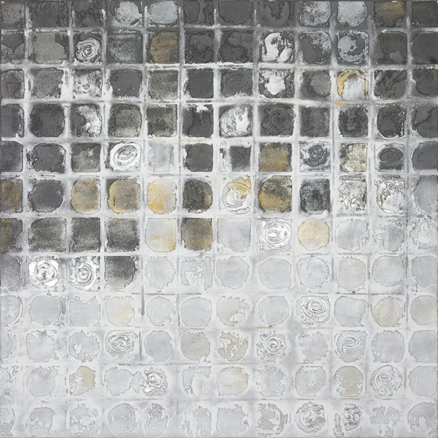 FALC Malovaný obraz Čtverce 100 x 100 cm