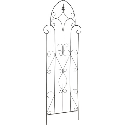 Podpůrná konstrukce špalír kovová 180 cm x 53,5 cm granitově šedá