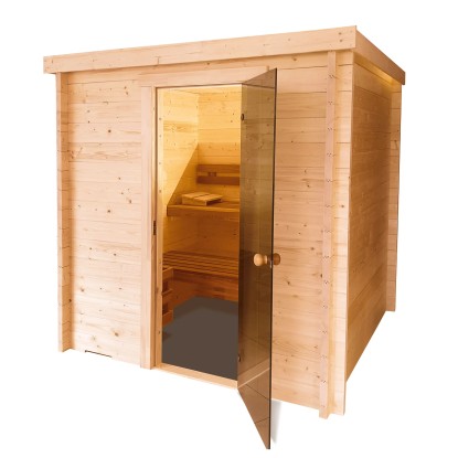 Maone Dřevěná sauna Anita 3, 198 x 198 x 211 cm