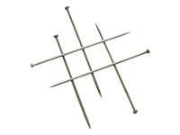 Gardinia Špendlíky kov chrom, 300 ks Gardinia Špendlíky kov chrom, 300 ks