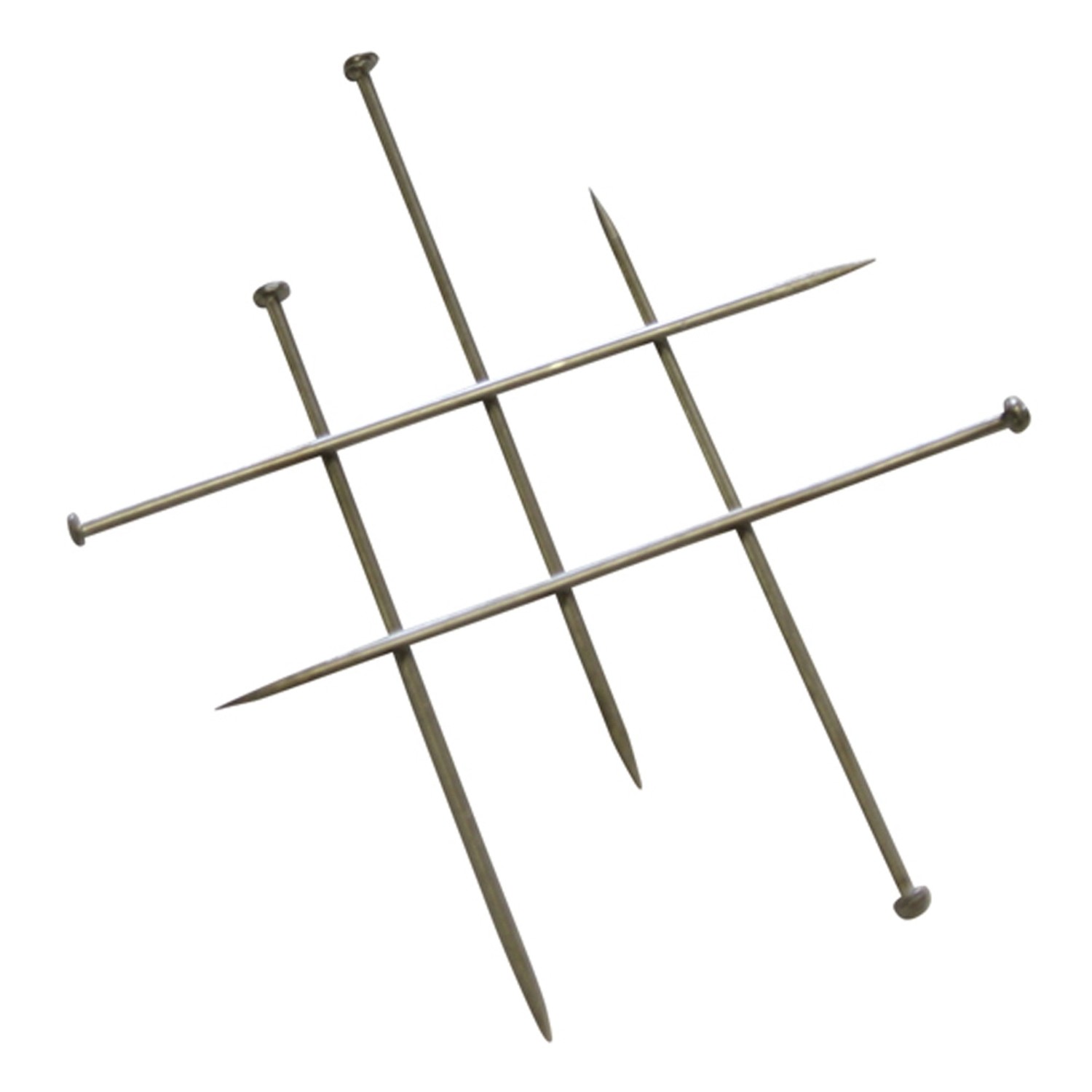 Gardinia Špendlíky kov chrom, 300 ks