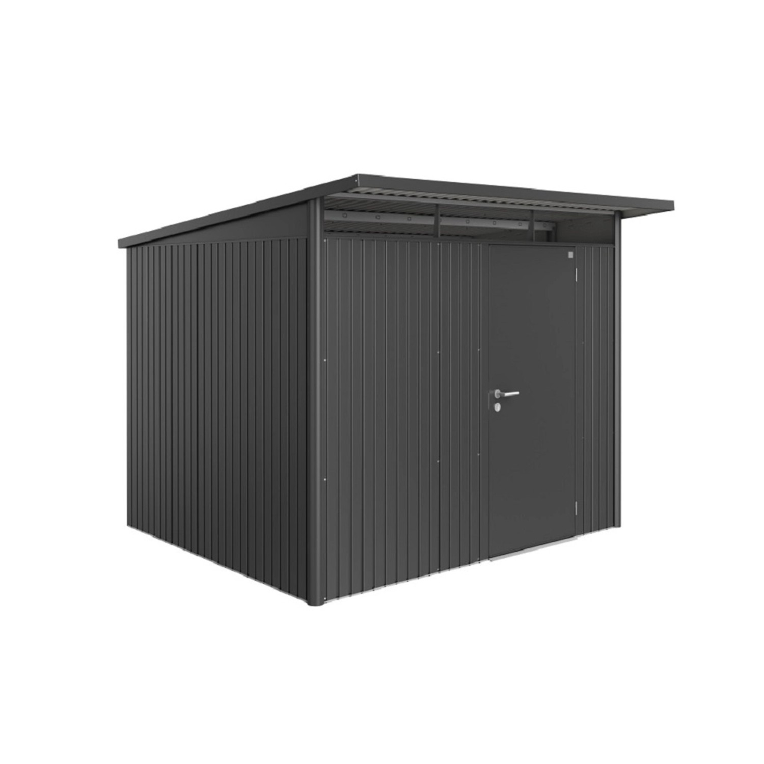 Biohort Plechový domek AvantGarde A6 stand.dveře tm.šedá 260 x 260 x 218 cm