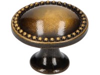 Siro Nábytkový knoflík 1349 kov mosazná barva antik průměr 25 mm