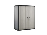 Keter Zahradní skříň Duotech Highstore Plus, hnědošedá, 140 x 73,6 x 170,4