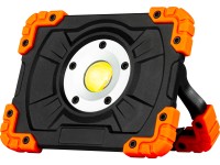 Pracovní LED svítilna Flood 5 W s powerbankou včetně USB kabelu černo-oranžová