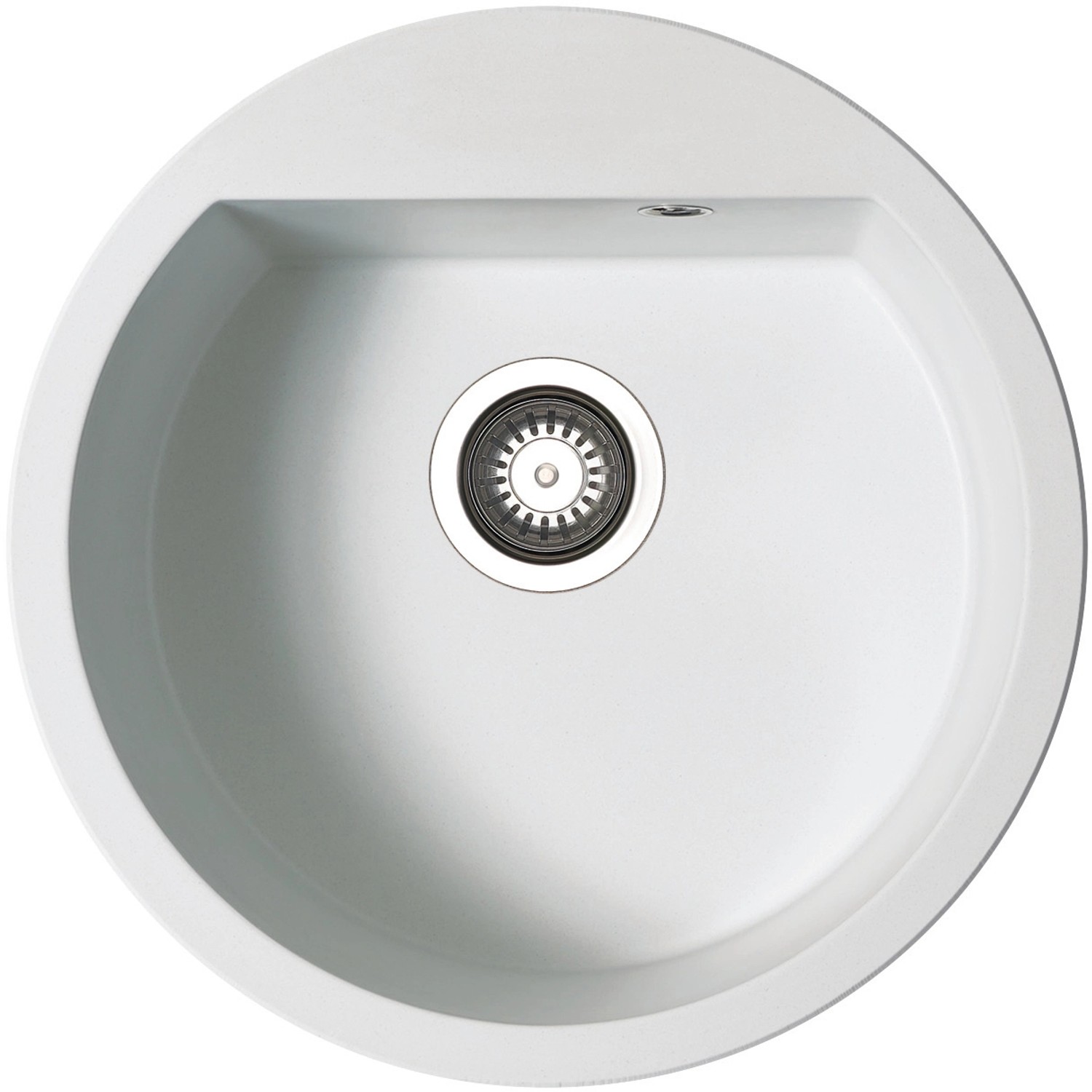 Pyramis Granitový dřez Alazia 1B, snow, pr. 51 cm