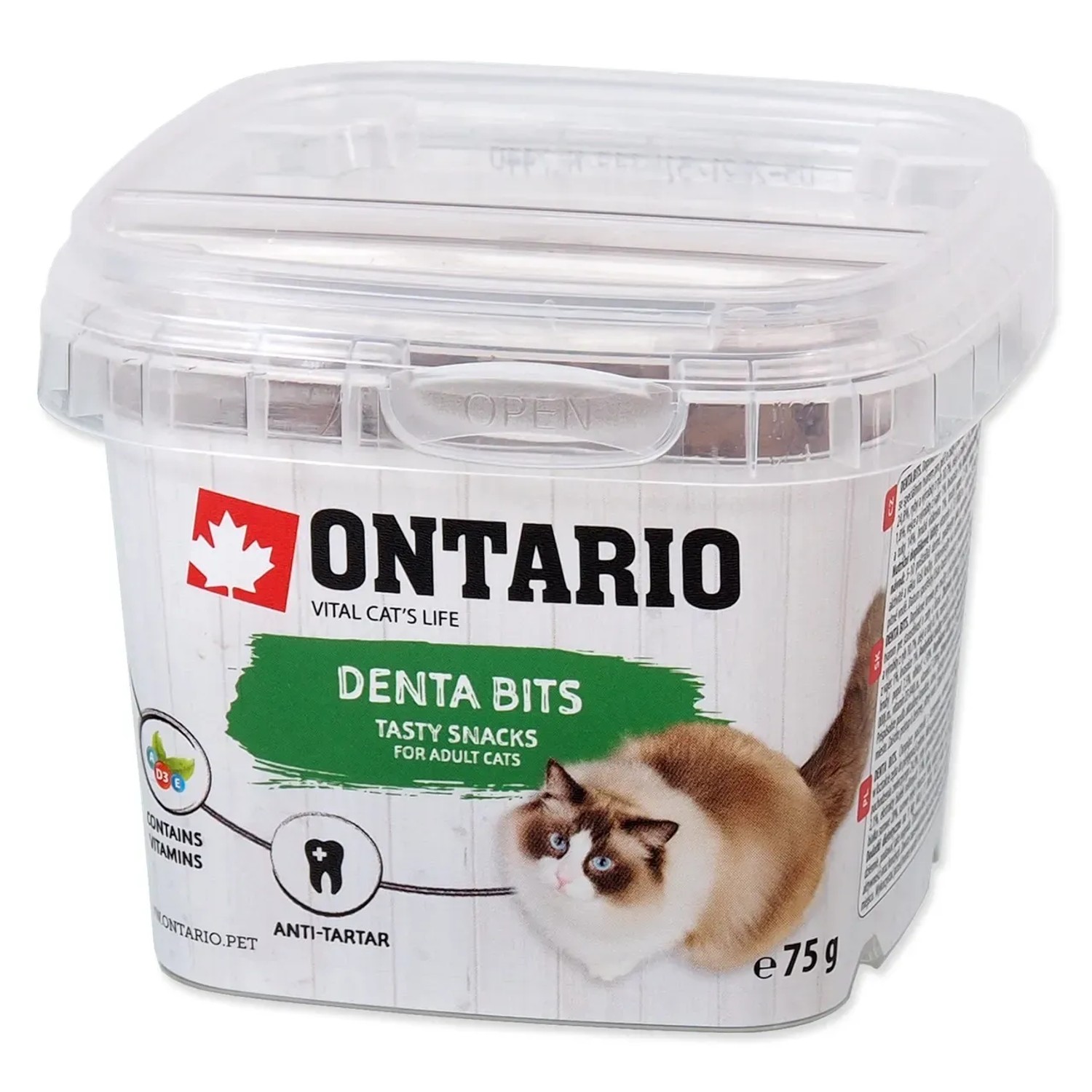 Levně ONTARIO Dentální polštářky pro kočky 75 g