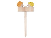 Anděl Přerov Cedulka dřevěná ježci zápich, 16 cm