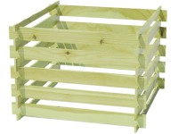 Kompostér dřevěný zelený 500 l, 60 x 100 x 100 cm Kompostér dřevěný zelený 500 l, 60 x 100 x 100 cm