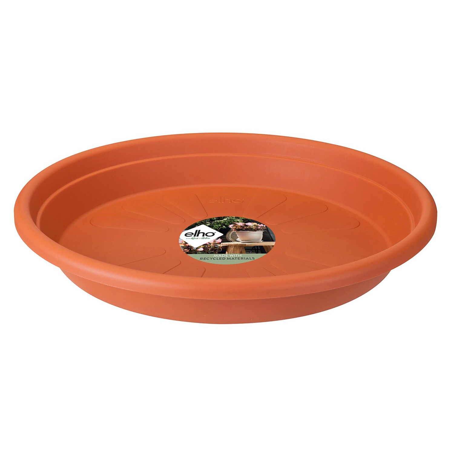 Elho Univerzální miska pod květináč Round, terakotová, pr. 35 x 5 cm