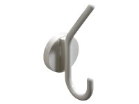 Hettich Nástěnný háček na kabáty Budget 1, bílá, 56 x 150 x 70 mm
