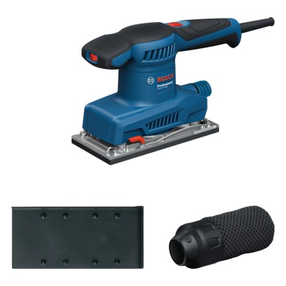 Excentrická bruska Bosch Professional GSS 20-18 A s příslušenstvím.