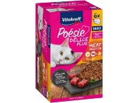 Vitakraft Kompletní krmivo pro kočky Poésie Délice Plus, kuře a hovězí, 6 x 85 g