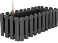 Geli Samozavlažovací truhlík Aqua Palido, antracitová, 47 x 19 cm