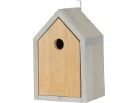 Ptačí budka borovice FSC® hnědá - světle šedá Ptačí budka borovice FSC® hnědá - světle šedá