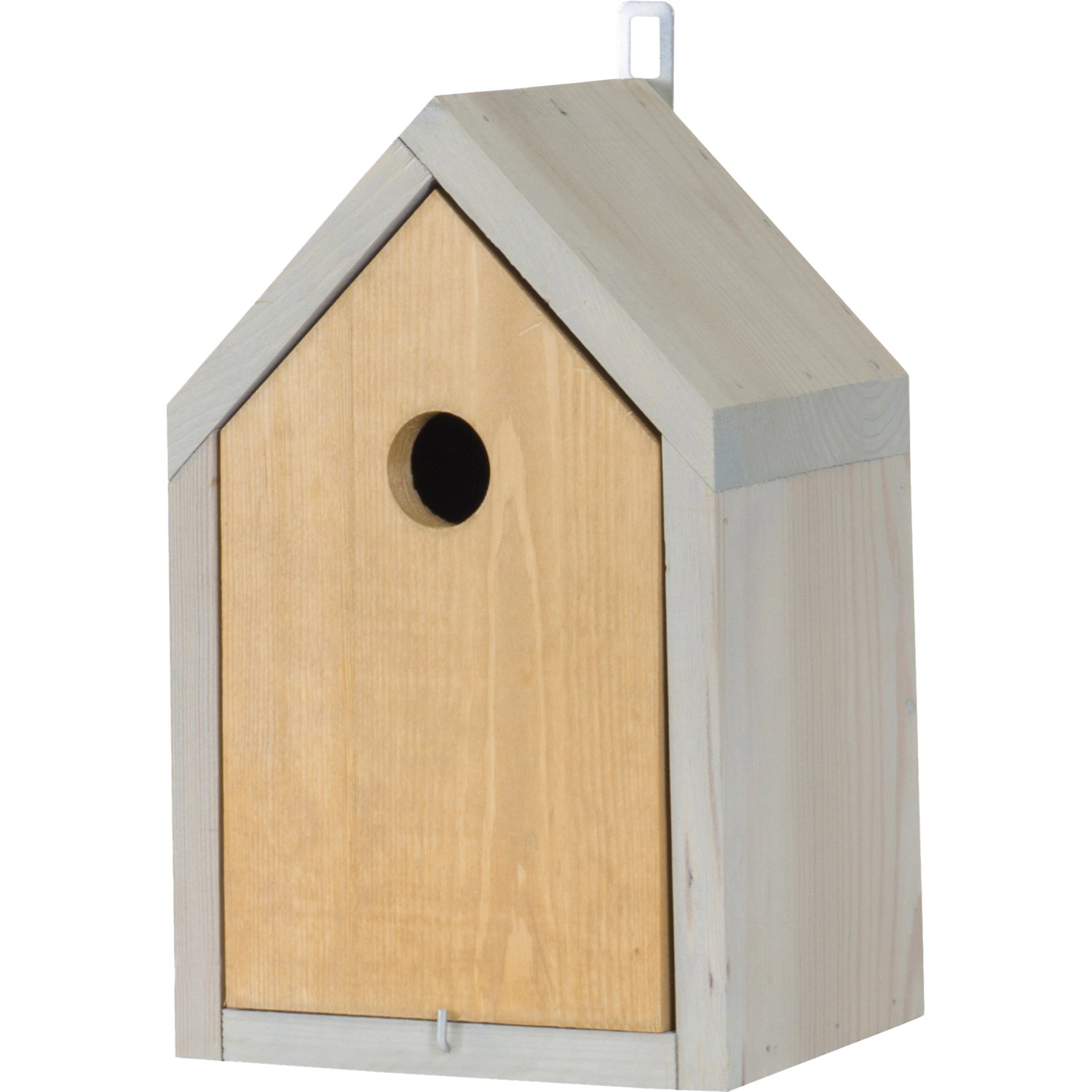Ptačí budka borovice FSC  hnědá - světle šedá
