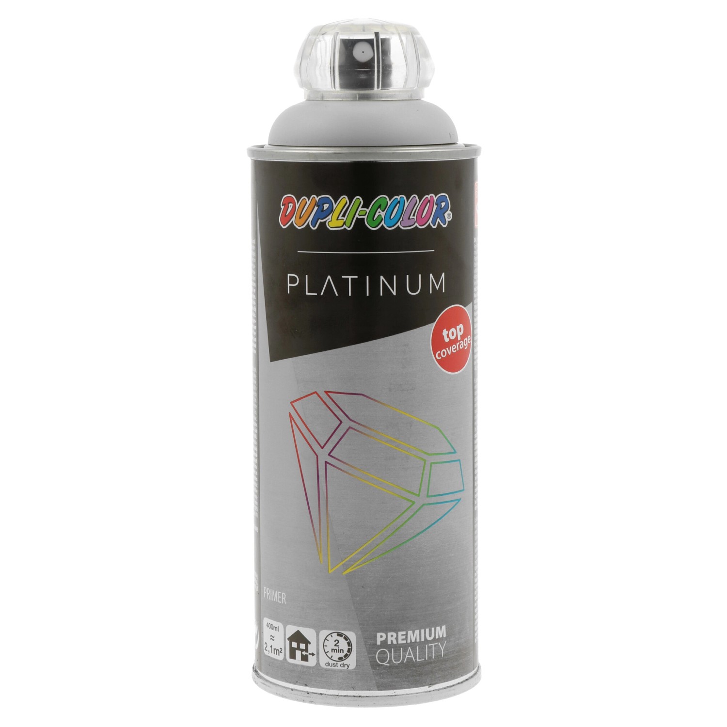DUPLI-COLOR Univerzální základový lak ve spreji PLATINUM matný šedý 400 ml