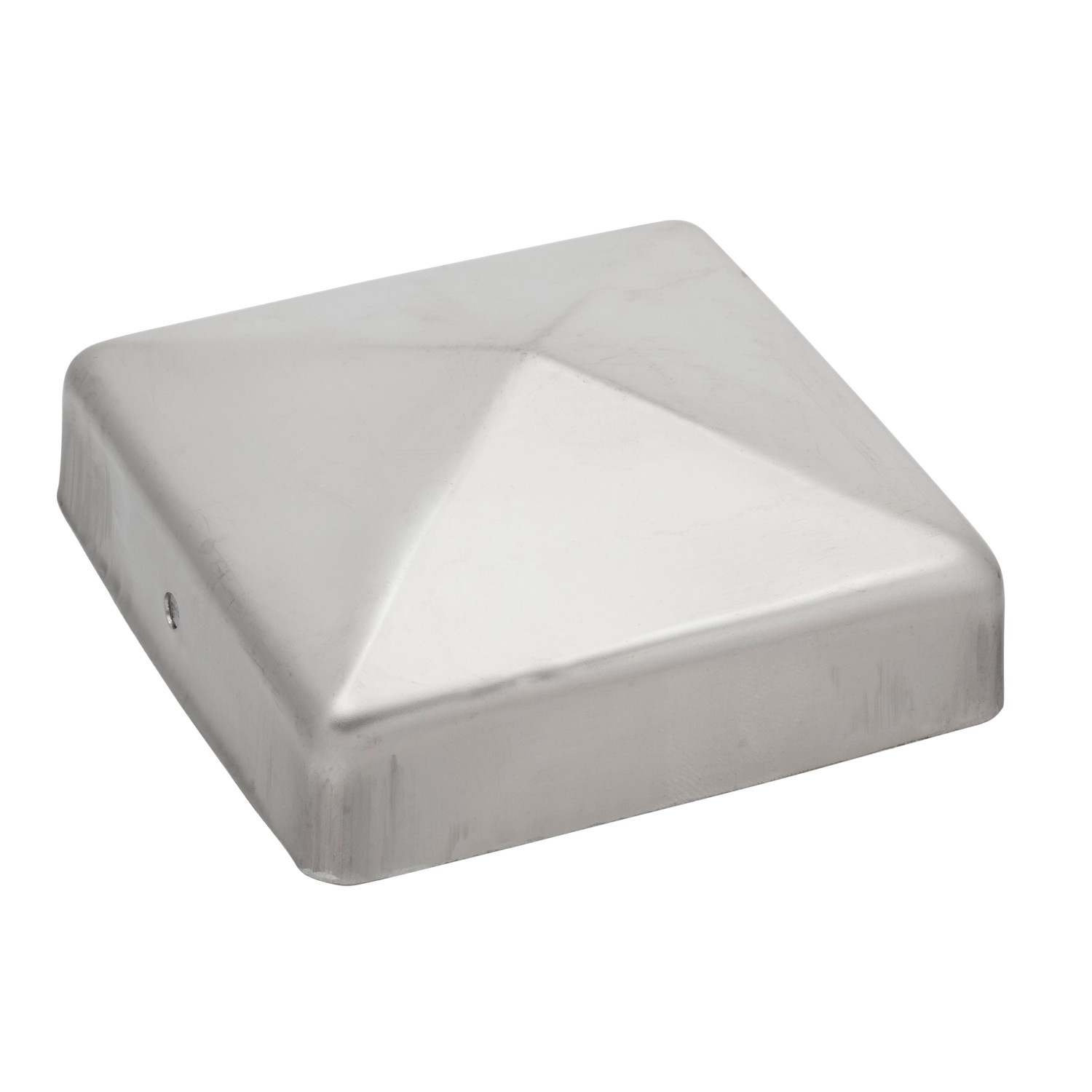 Krytka sloupku čtvercová z nerezové oceli 71 x 71 mm