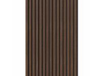 Denpanels Akustický panel ACU-Line MELAMIN ořech černá MDF černá plsť 260x60cm Denpanels Akustický panel ACU-Line MELAMIN ořech černá MDF černá plsť 260x60cm