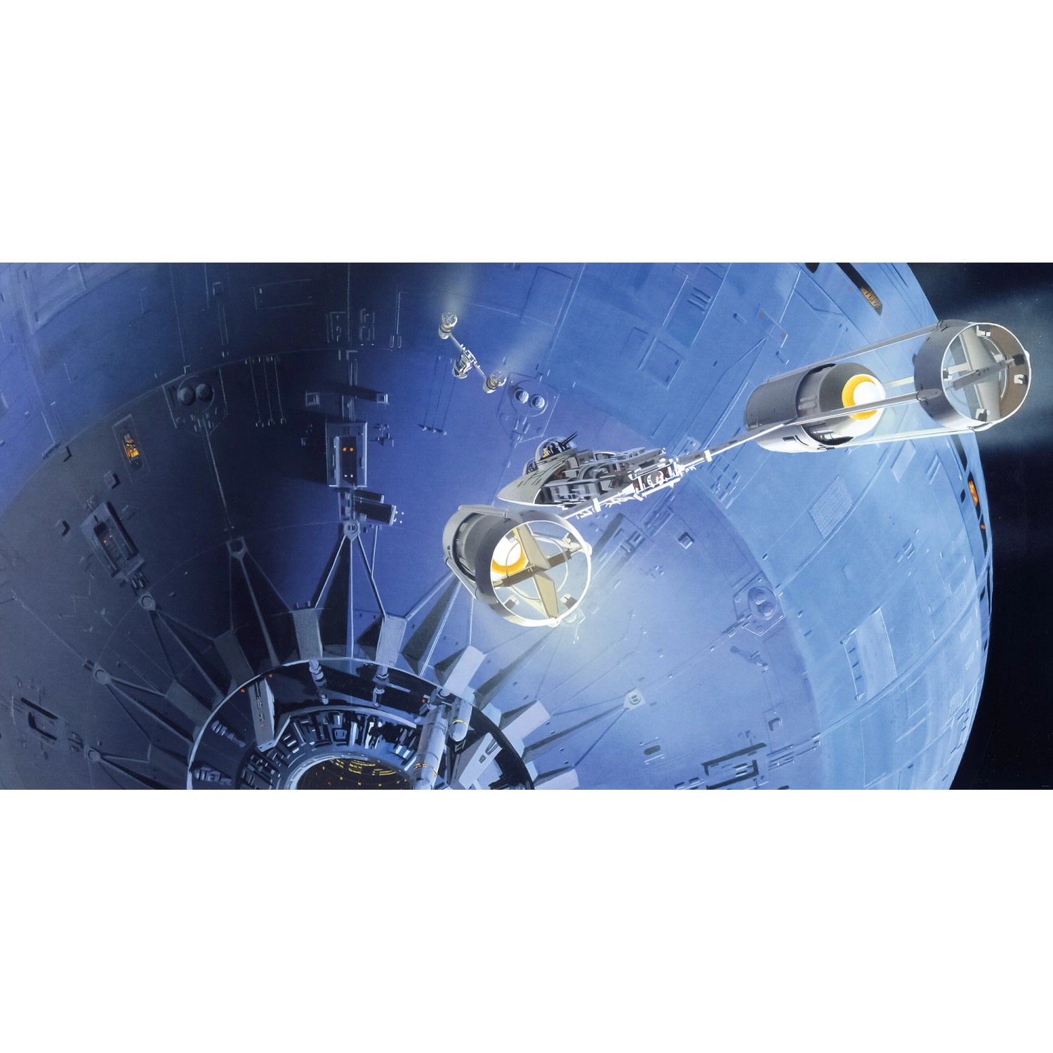 Komar Vliesová fototapeta Star Wars Classic RMQ Death Star Assault 500 x 250 cm