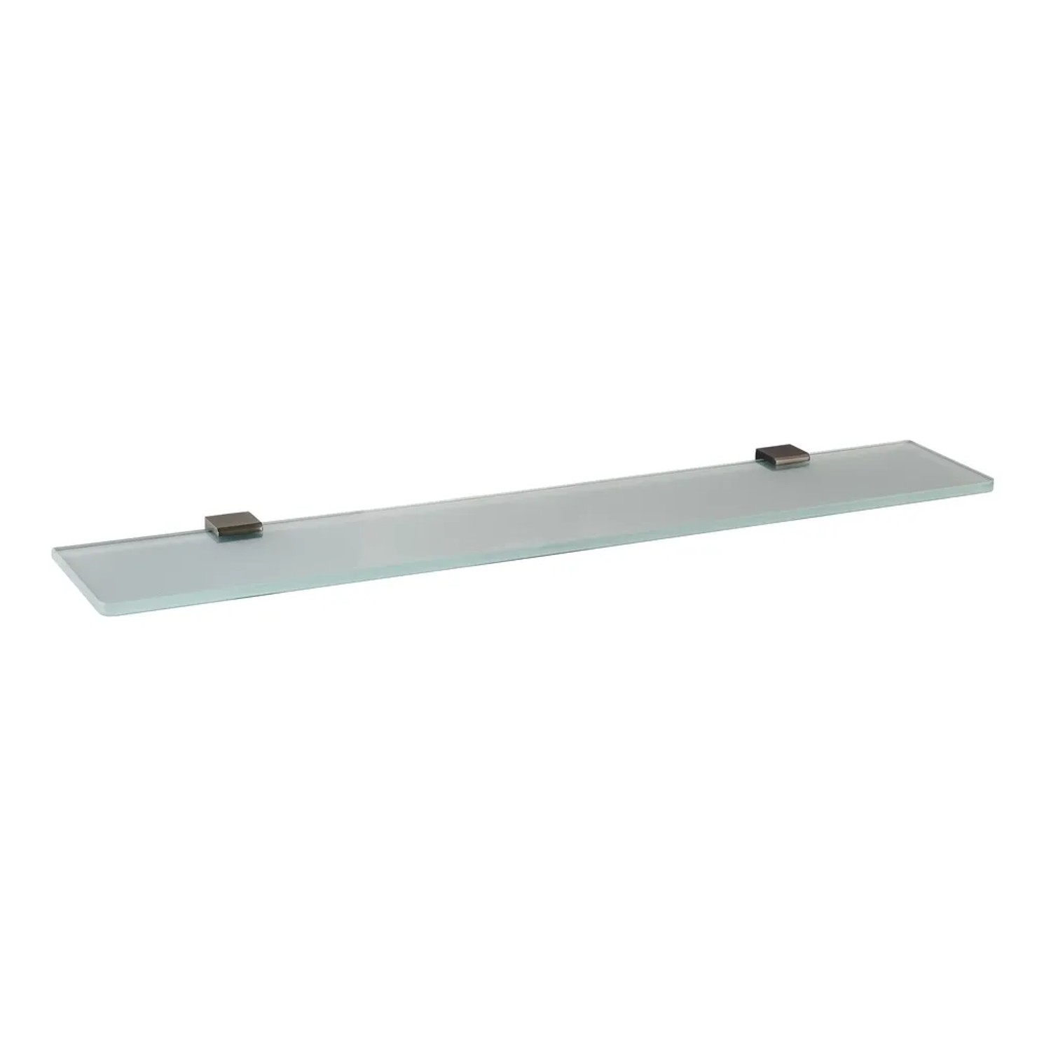 RAV Slezák Skleněná koupelnová polička Nil NLA0900/60MG, metal grey, 600 mm