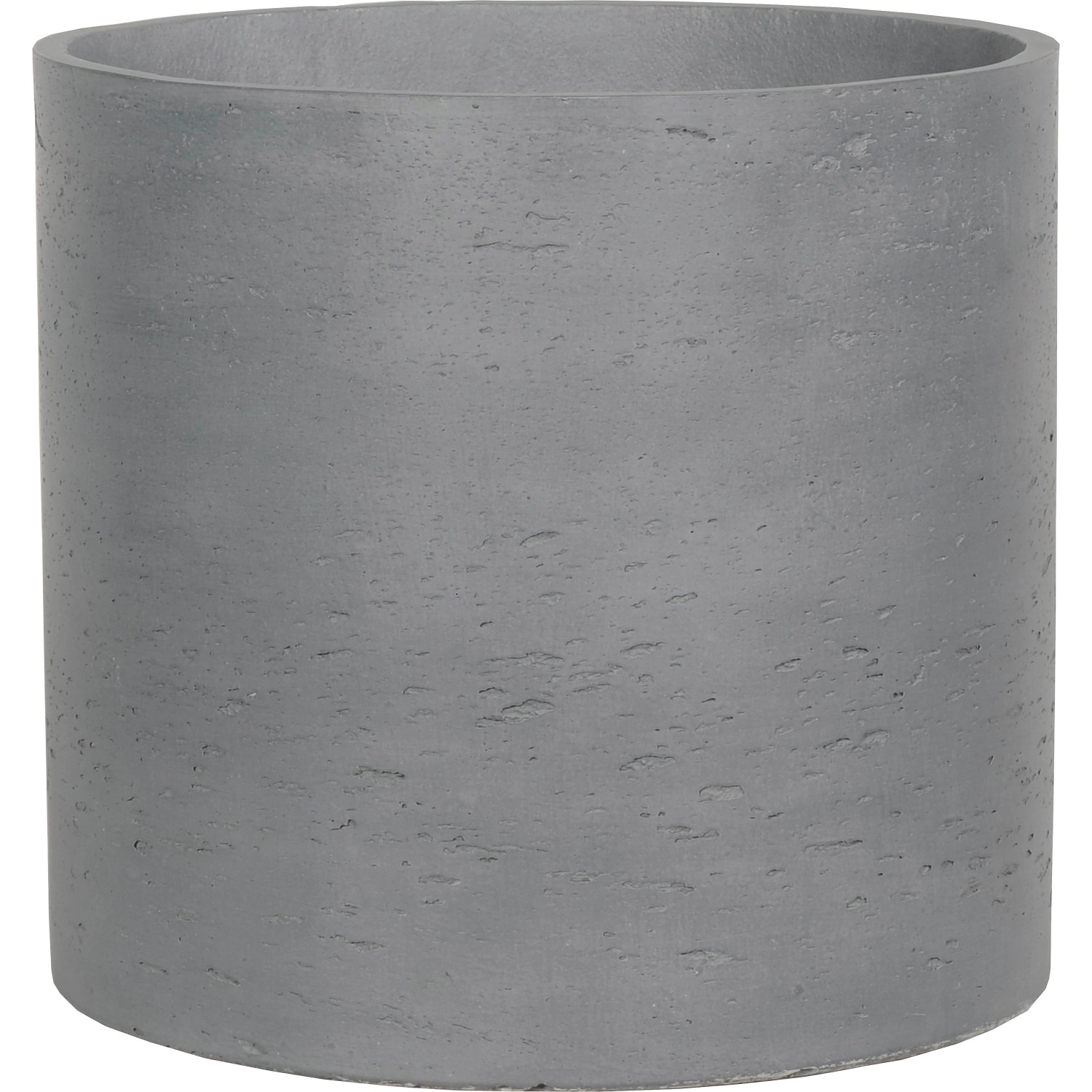 Válcový květináč šedý 39 cm x 39 cm x 39 cm